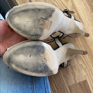 Aldo Shoes - Aldo Nude peep toe t-strap platform heels Aldo Shoes - Aldo Nude peep toe t-strap platform heels